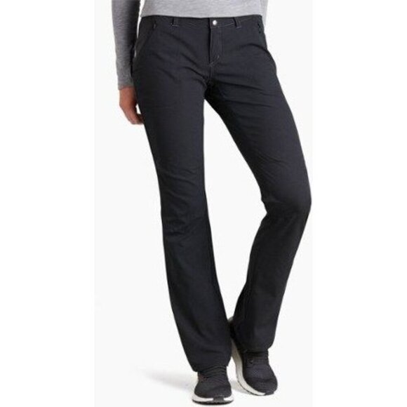 Kuhl Strattus Pants Wrinkle Free Air Fabric Ruched Leg Black Size 2 - Picture 1 of 12